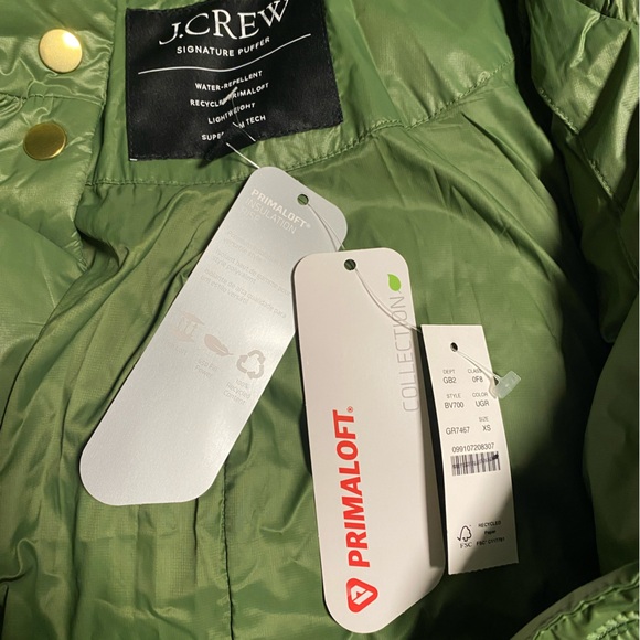 J. Crew Puffer Jacket NWT Sz XS - Picture 6 of 6